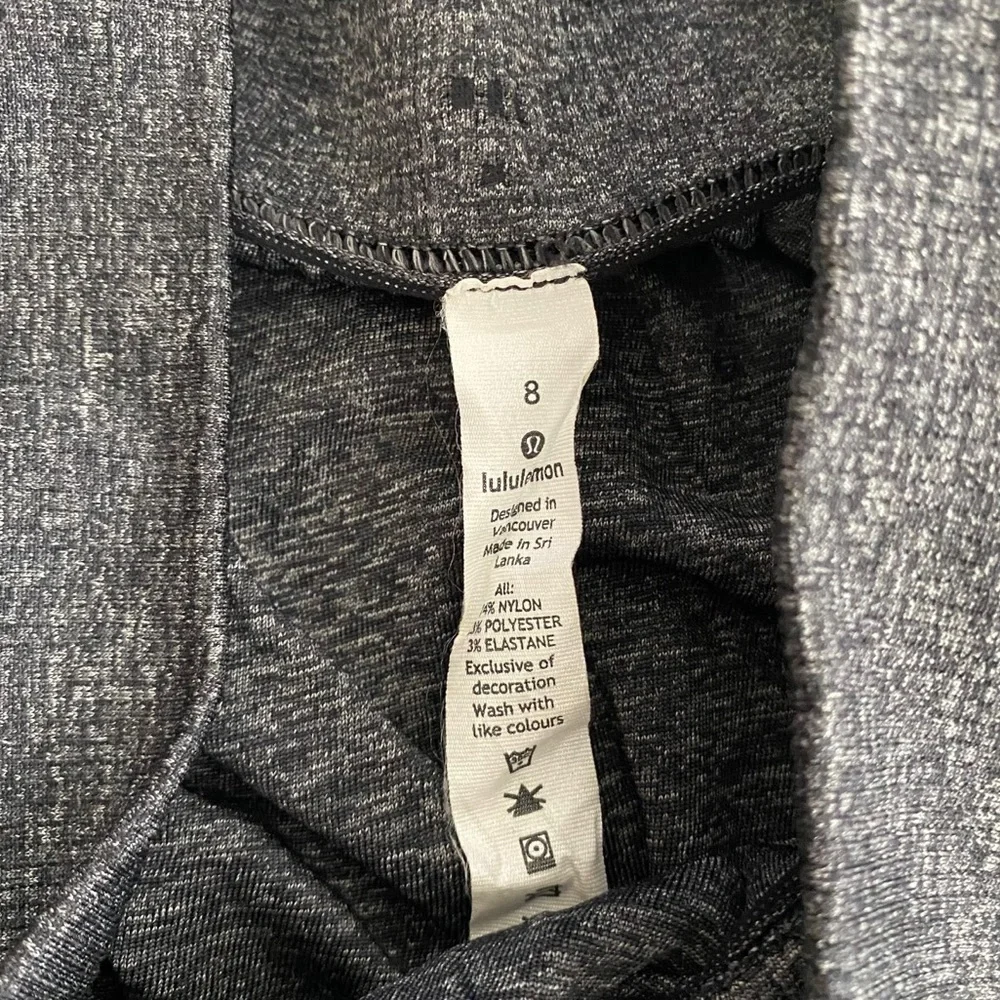 Lululemon Women’s Boulevard Bliss Skirt Size 8 Ruching Grey Stretch Athleisure